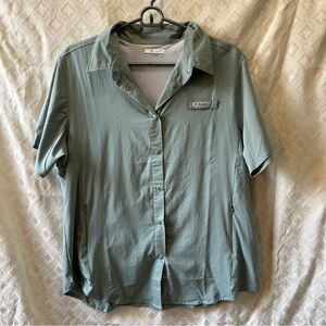 Columbia Short Sleeve Omni-Shade UV Women’s XL Light Green